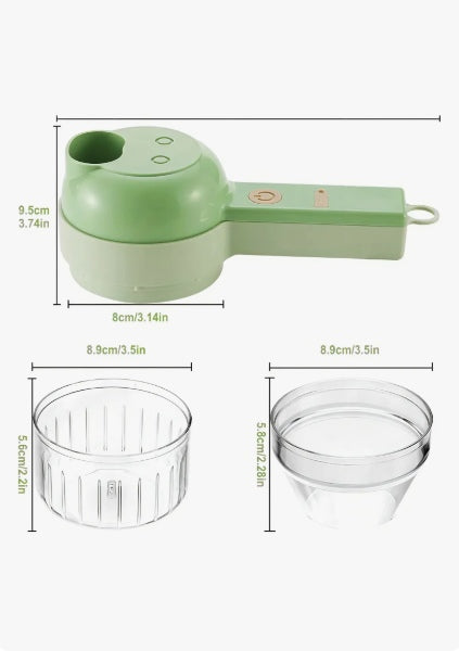 ChefPress Pro - Picadora eléctrica manual 5 en 1