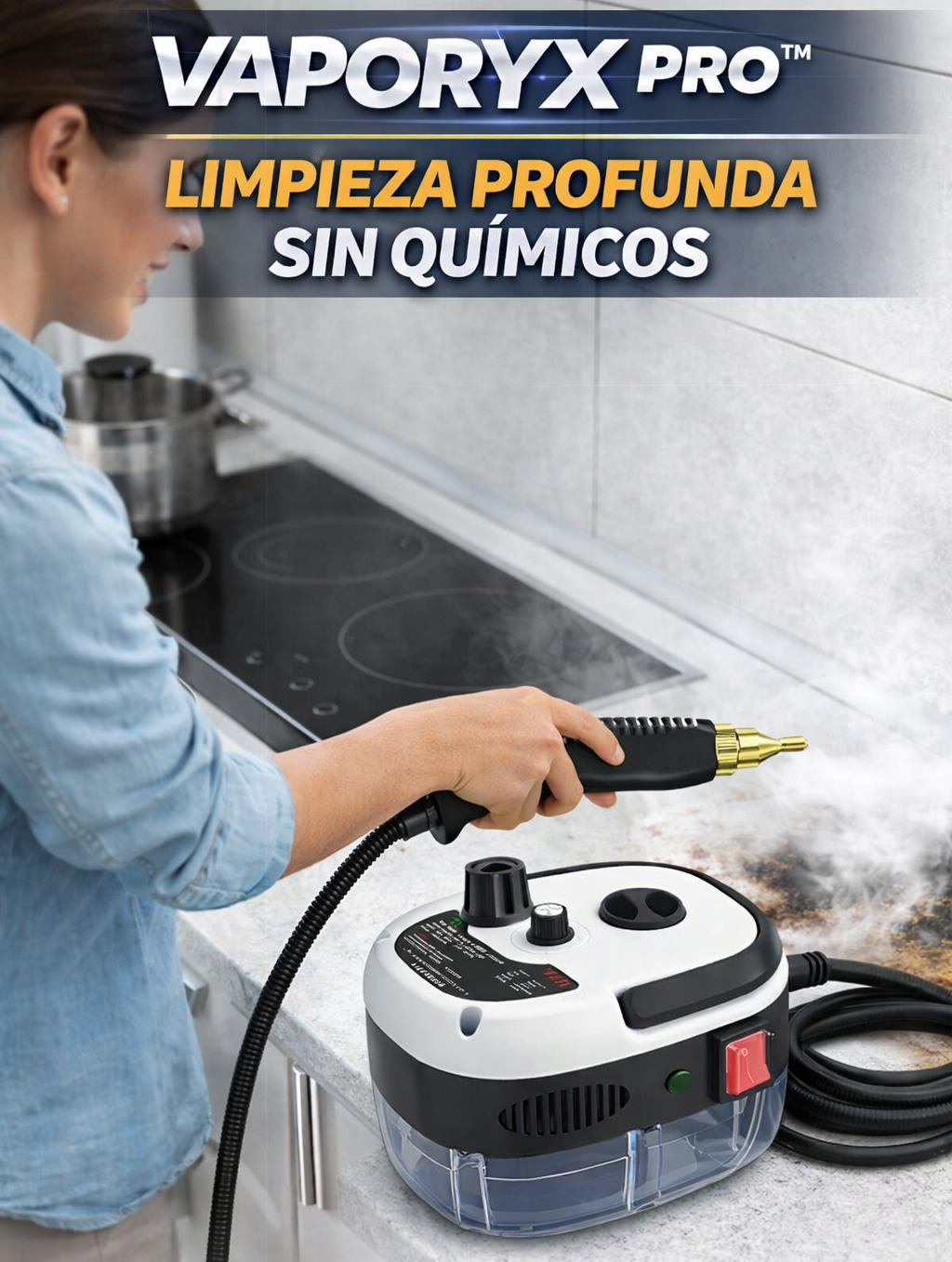 VAPORYX PRO - LIMPIEZA PROFUNDA CON VAPOR DE ALTA PRESIÓN